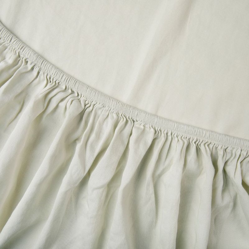 Kayori Spannbetttuch Edo Baumwollsatin - Champagner