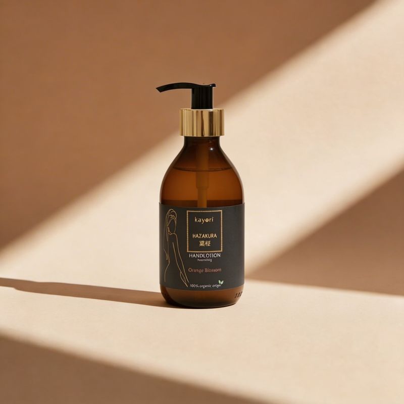 Kayori - Hand Lotion - 500ml - Glas - Hazakura
