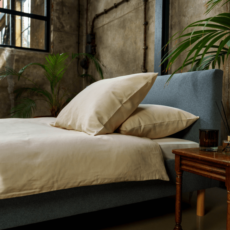 Saya - Bettwäsche - Baumwolle satin - 155/220 - Sand