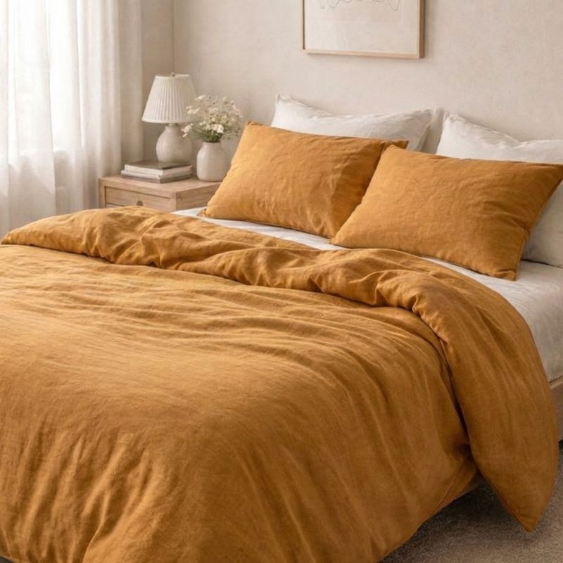 Kayori Bettbezug Showa Flanel - Gold