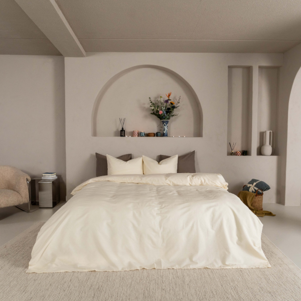 Kayori Bettbezug Kai Washed Cotton - Offwhite
