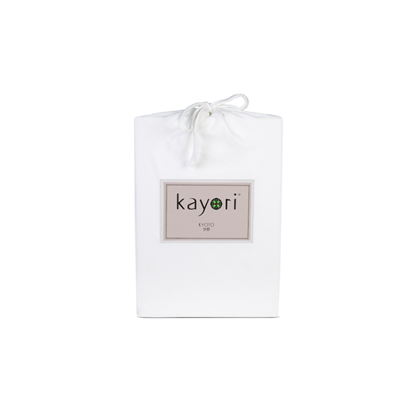 Kayori Kyoto - Spannl. Topper - Jersey - 180/200-220-Weiss