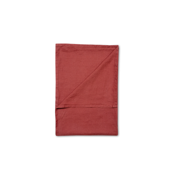 Kayori Nikko - Tagesdecke - Leinen - 180/260 - Rot