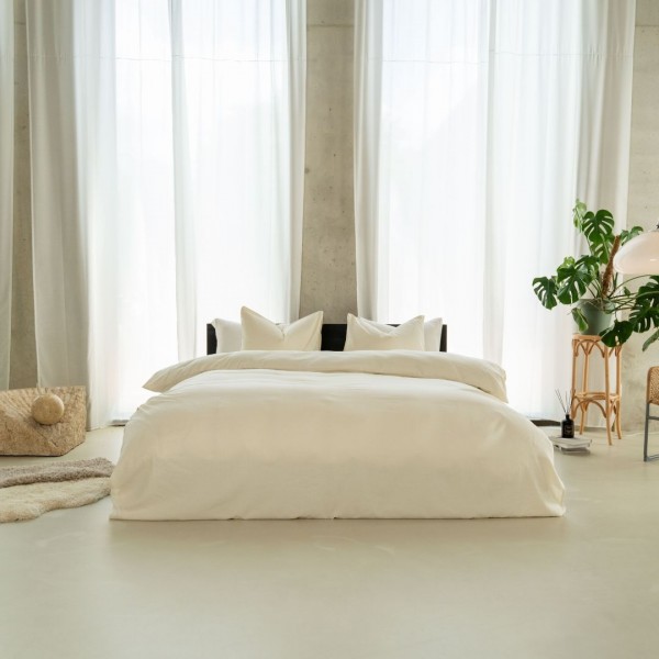 Kayori Bettbezug Naka Baumwolle - Offwhite