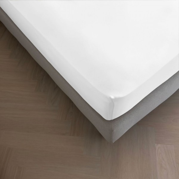 Kayori Sota splittoppper hoeslaken tencel - Wit 