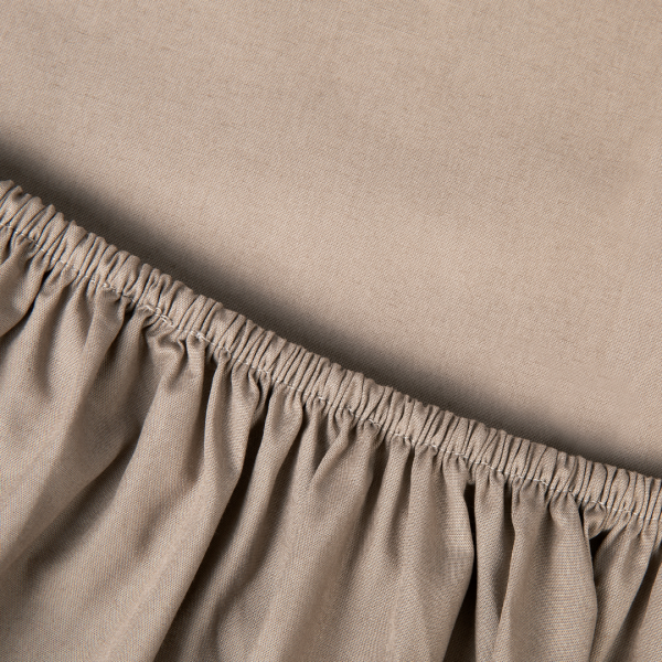 Kayori Shizu Splitmatratze Spannbettlaken - Perkal - Taupe