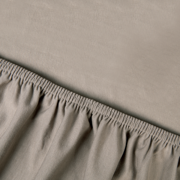 Kayori Tara Spannbetttuch Stretch Jersey - Taupe