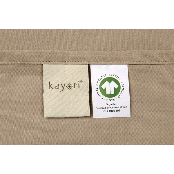 Kayori Shizu Kissenbezug Baumwolle-Perkal 40/80 - Taupe