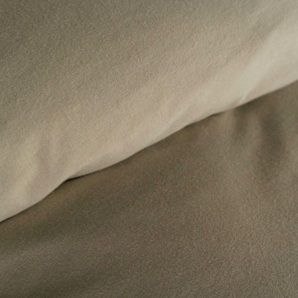 Kayori dekbedovertrek Kiyu Velvet Flanel - Saliegroen