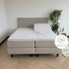 Kayori Split-Topper Spannbetttuch Showa Flanell - Weiss
