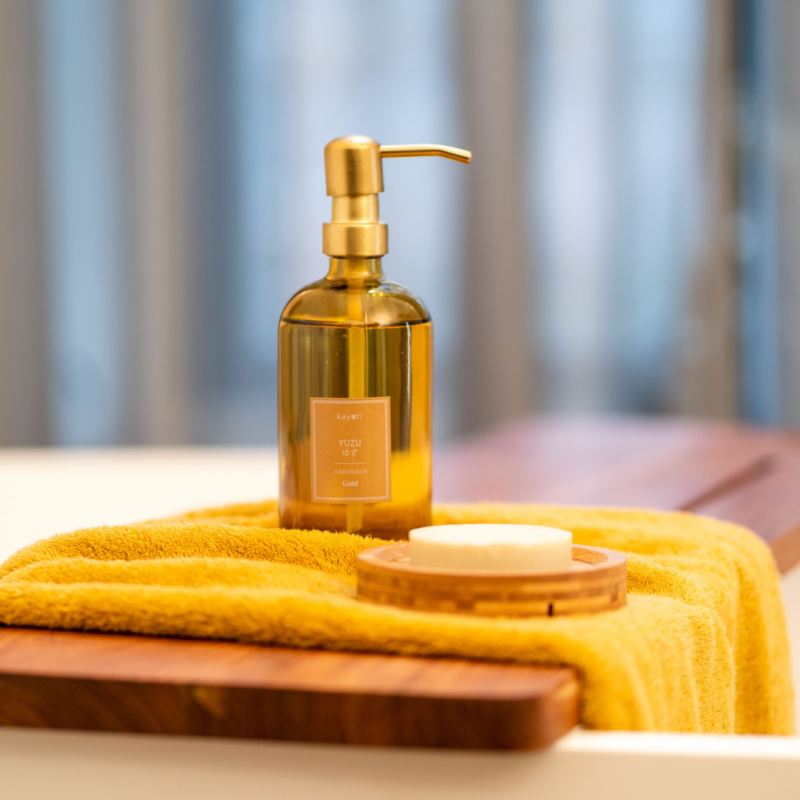 Kayori - Handwash - Glass - 500ml - Yuzu - Gold