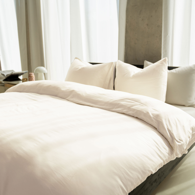 Kayori Emma - DBO - Katoensatijn - 240/200-220 - Offwhite