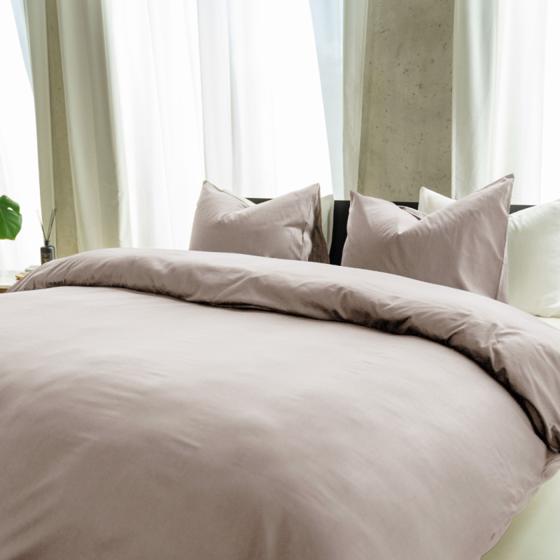 Kayori Emma - DBO - Katoensatijn - 240/200-220 - Zilvergrijs