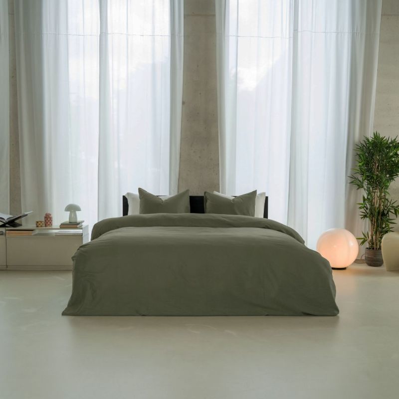 Kayori Emma - DBO - Katoensatijn - 240/200-220 - Donkergroen