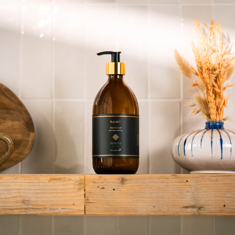 Kayori - Handlotion - 250ml - Glas - Shincha
