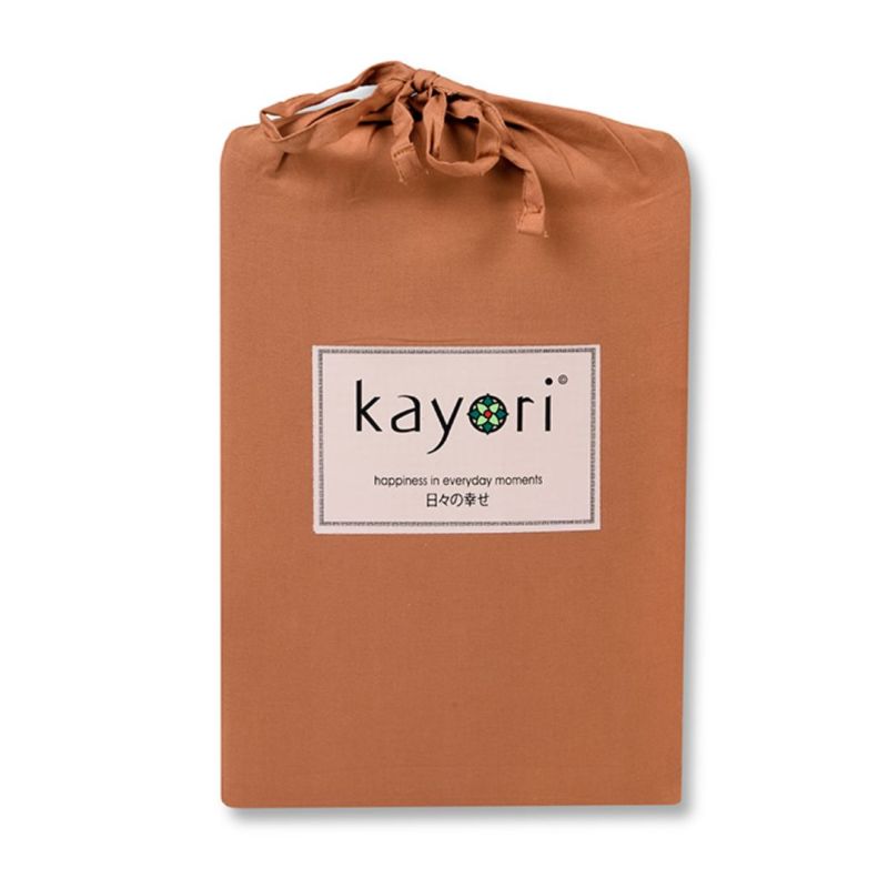 Kayori Kai Splittopper Spannbetttuch Tencel - Karamell