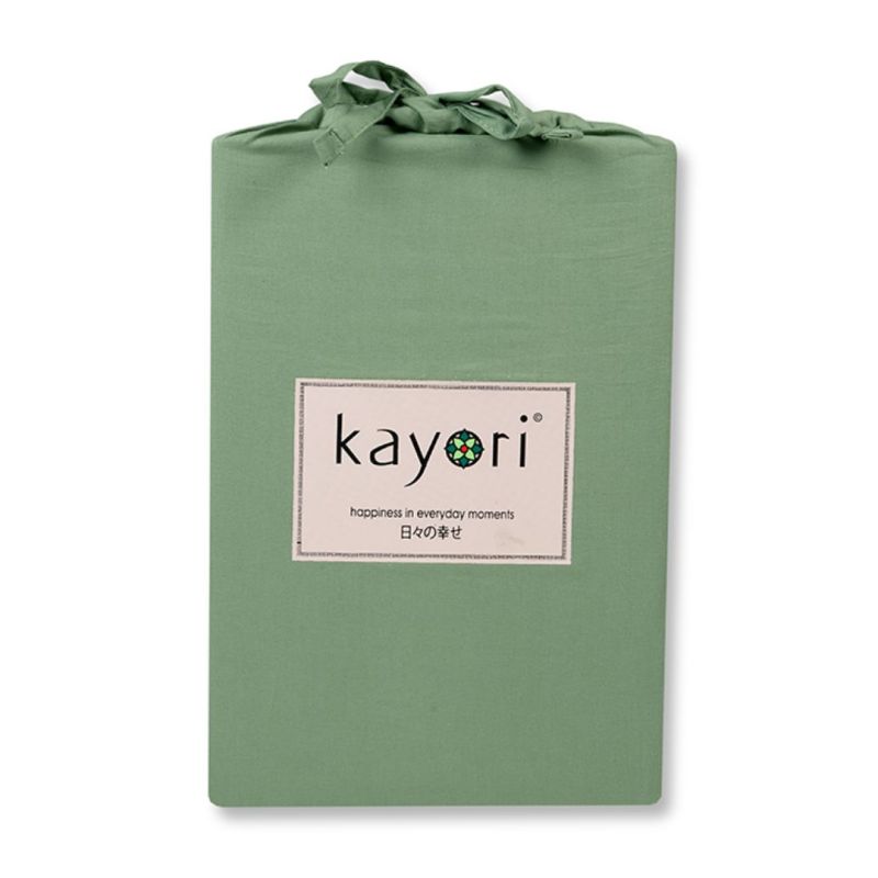 Kayori Kai Splittopper Spannbetttuch Tencel - Grün
