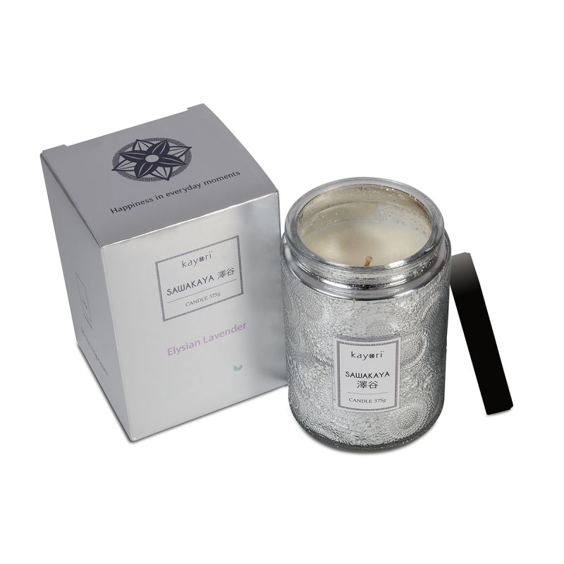 Kayori - Duftkerze  - Silber - Sawakaya