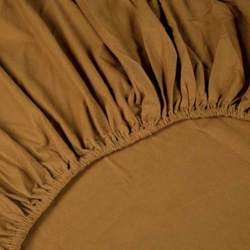 Kayori  Nagano Spannbettlaken f. Splittopper Flanell - Gold