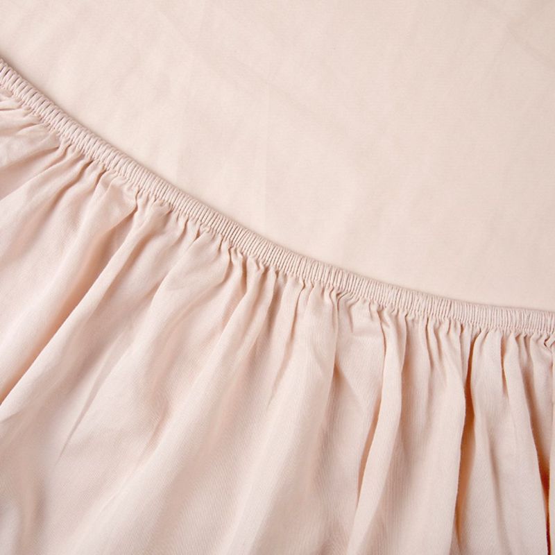 Kayori Edo Spannbetttuch Baumwollsatin - Nude