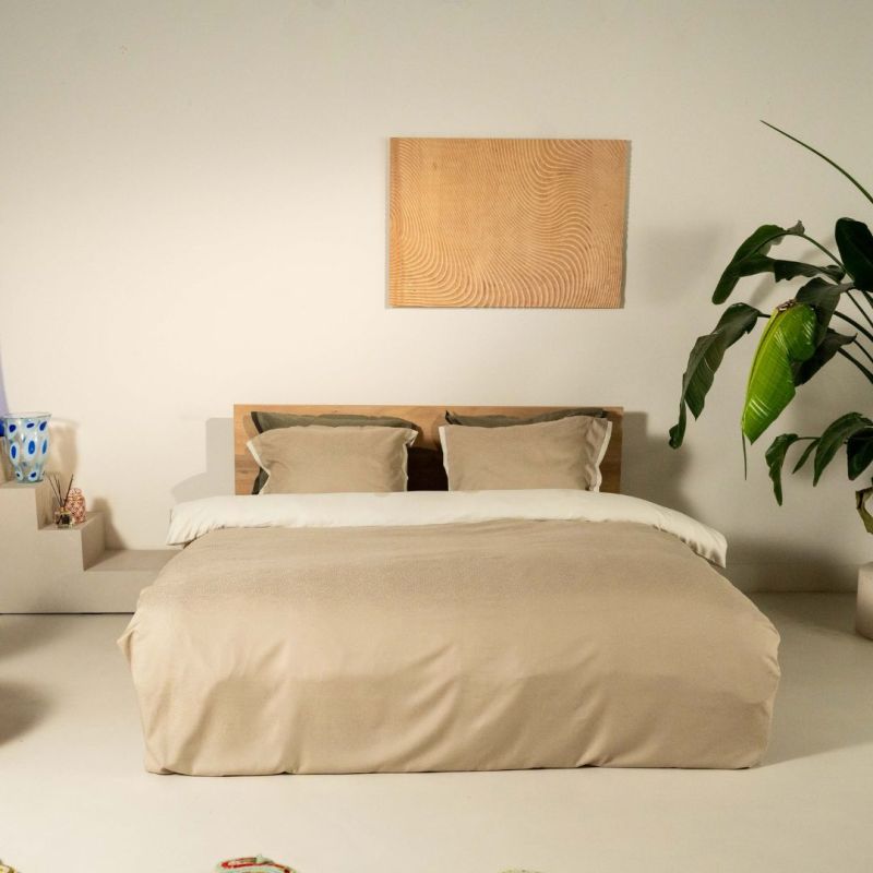 Kayori dekbedovertrek Rauso katoen/Tencel - Zand