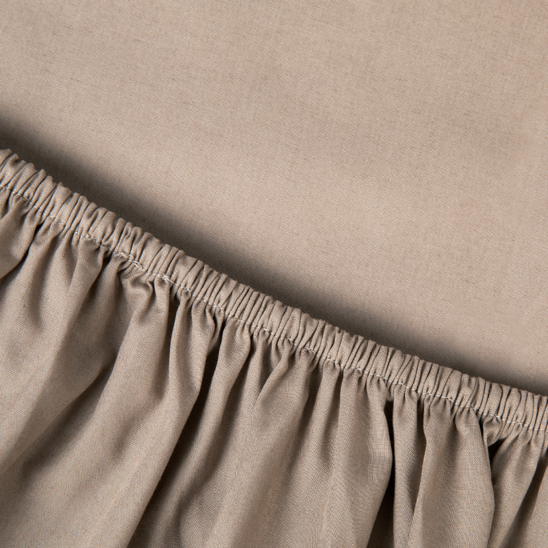 Kayori Shizu Topper Spannbettlaken Perkal - Taupe