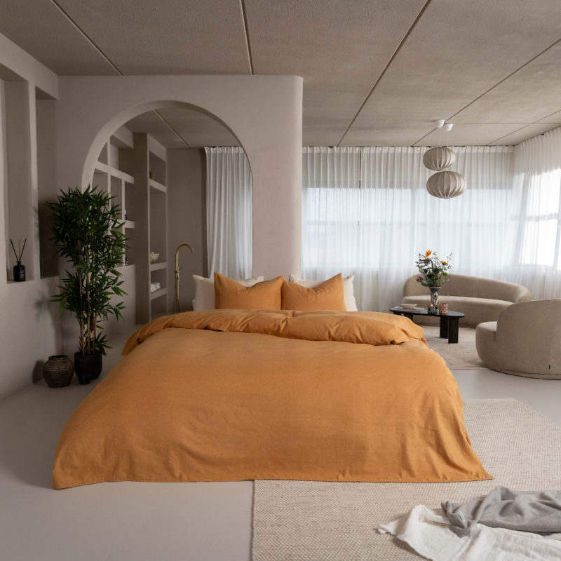 Kayori Bettbezug Showa Flanel - Gold