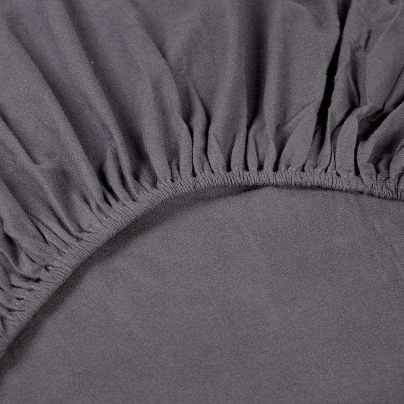 Kayori Showa Topper Spannbetttuch Flanell - Anthrazit
